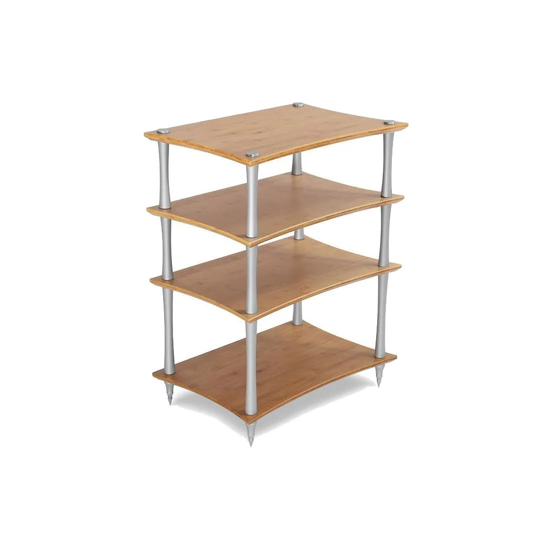 Quadraspire Q4L (Large) Evo Bamboo Hi-Fi Stand Custom Shelf COMPLETE 4 TIER RACK