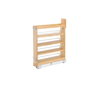 Rev-A-Shelf / 448-BCSCSD-5C / Wood Base Cabinet Pullout Organizer w/ Soft-Close and SERVO-DRIVE System