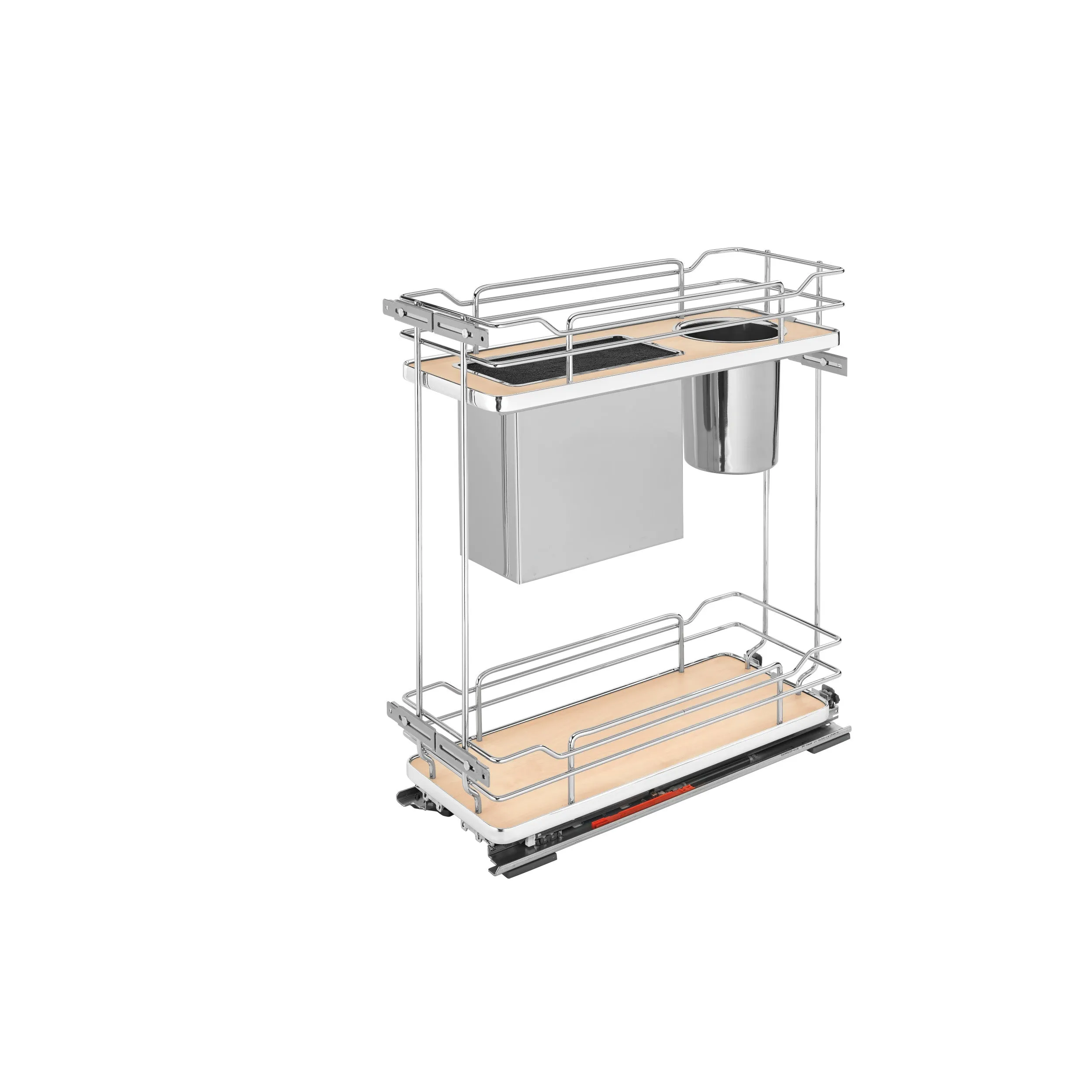 Rev-A-Shelf / 5322KB-BCSC-6-MP / Two-Tier Knife Block Pullout Organizers w/ Soft-Close