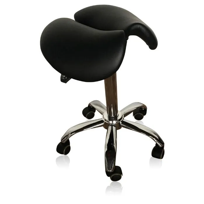 Saddle Style Split Seat Ergonomic Saddle Chair or Stool