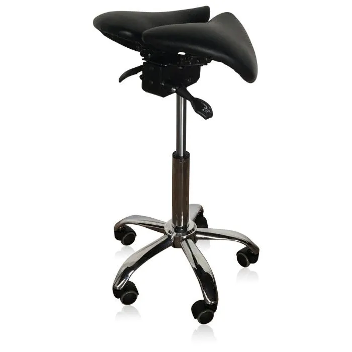 Saddle Style Split Seat Ergonomic Saddle Chair or Stool