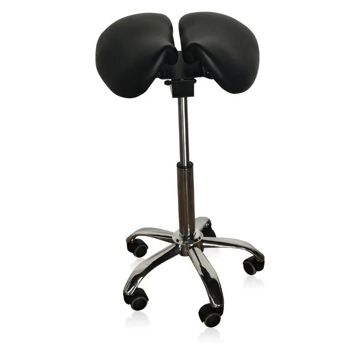 Saddle Style Split Seat Ergonomic Saddle Chair or Stool