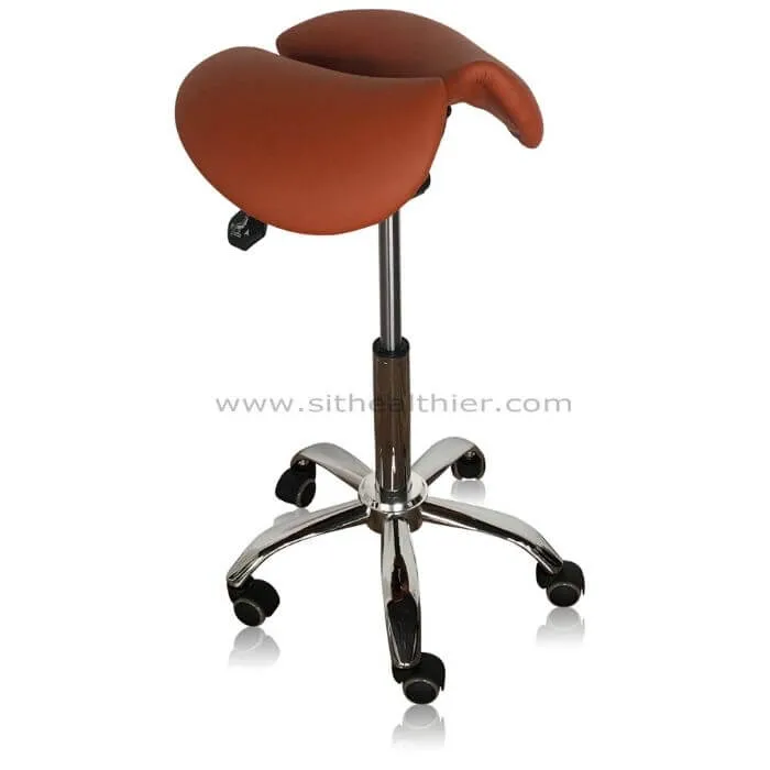 Saddle Style Split Seat Ergonomic Saddle Chair or Stool