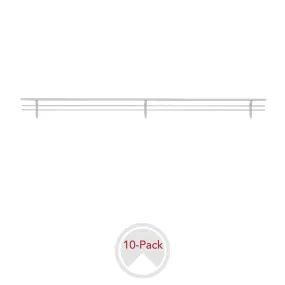 Sidelines / CSRSL-24SC-10 / Sidelines Closet Shoe Rail for Custom Closet Systems (10 pack)