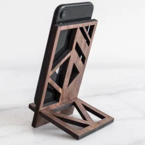 Smartphone wooden stand