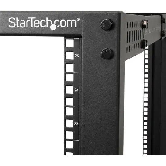 StarTech.com 4POSTRACK25U 25U Adjustable Depth Open Frame 4 Post Rack w/Casters