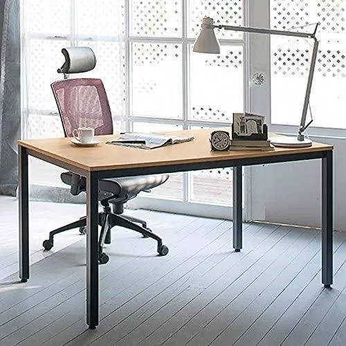 Sturdy and Heavy Duty Foldable Office Computer Desk (Teak, 120cm)