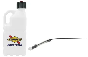 Sunoco Gen 3 5 Gallon Utility Jug - O-Ring Seal Cap - Vent - Filler Hose - Square - White