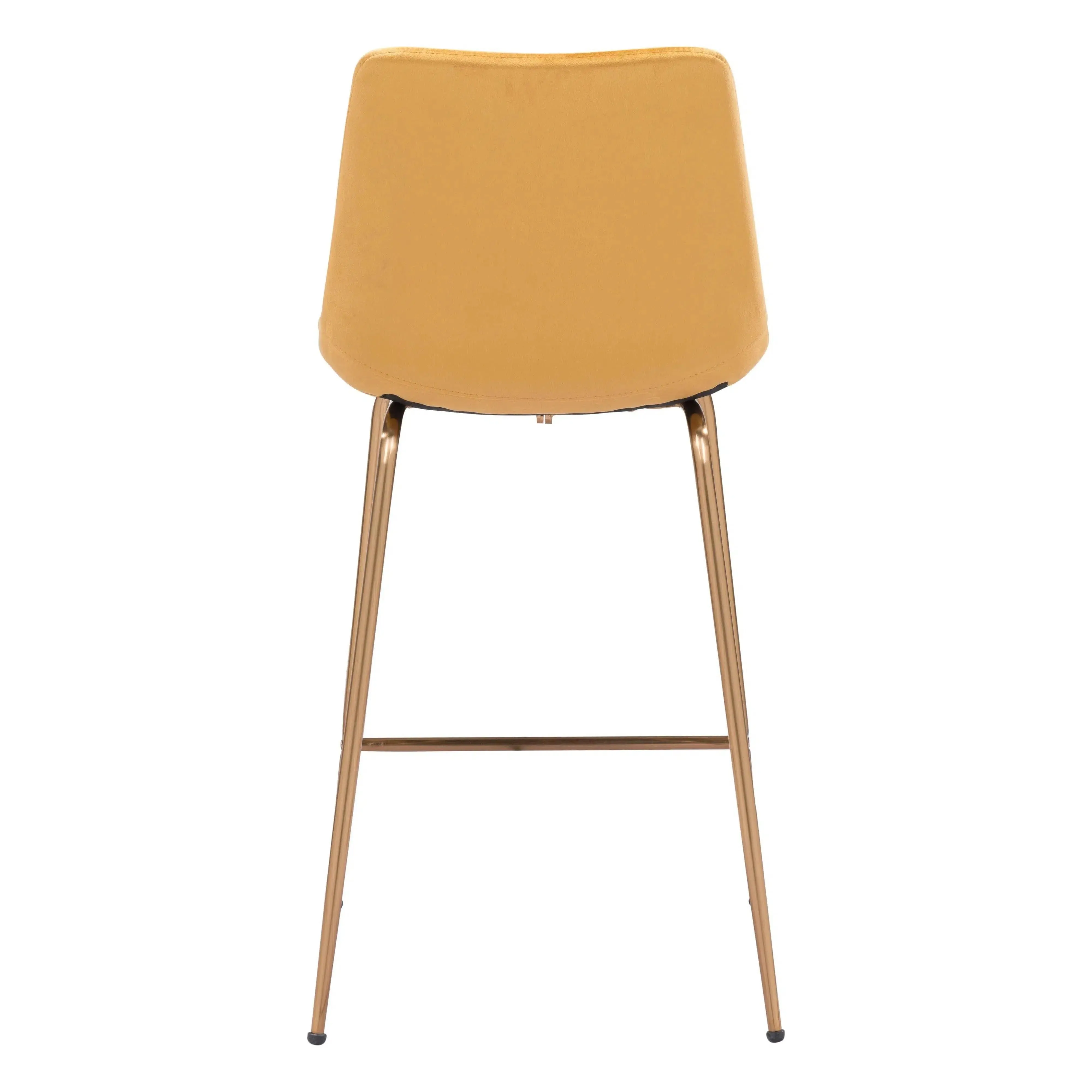 Tony Counter Chair Yellow & Gold