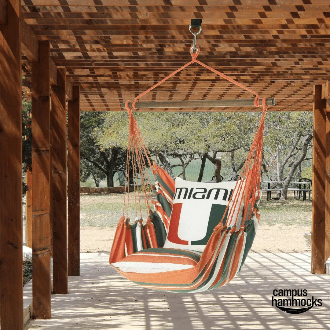 University of Miami Hurricanes Hanging Chair Swing | U MIAMI