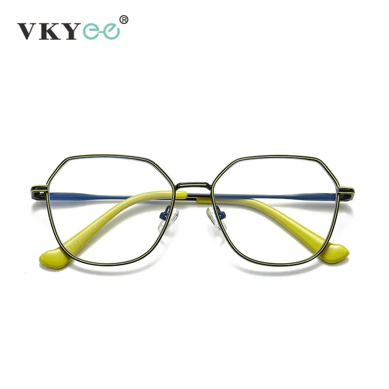 Vicky Women's Full Rim Polygon Alloy Reading Glasses 3040