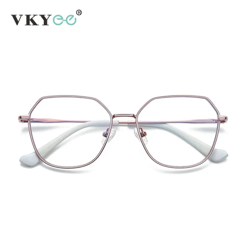 Vicky Women's Full Rim Polygon Alloy Reading Glasses 3040