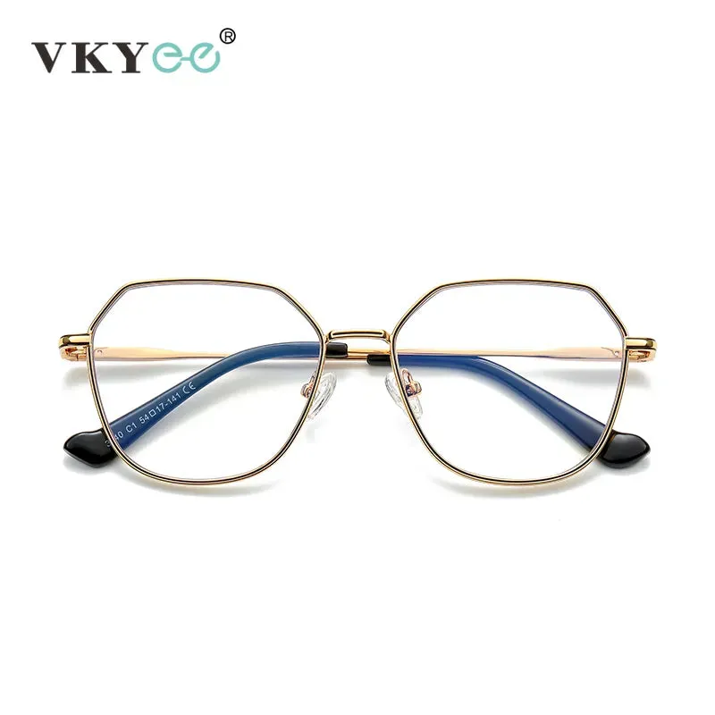 Vicky Women's Full Rim Polygon Alloy Reading Glasses 3040