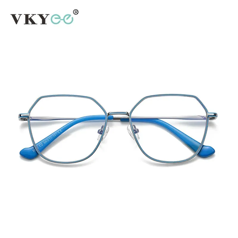 Vicky Women's Full Rim Polygon Alloy Reading Glasses 3040