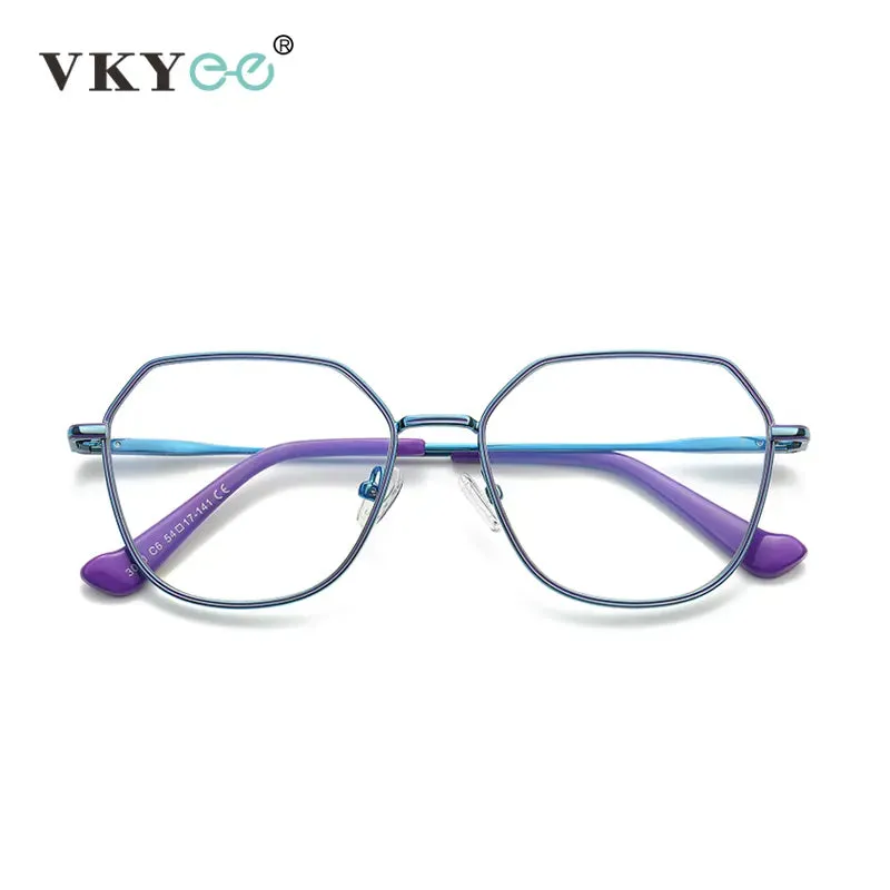 Vicky Women's Full Rim Polygon Alloy Reading Glasses 3040