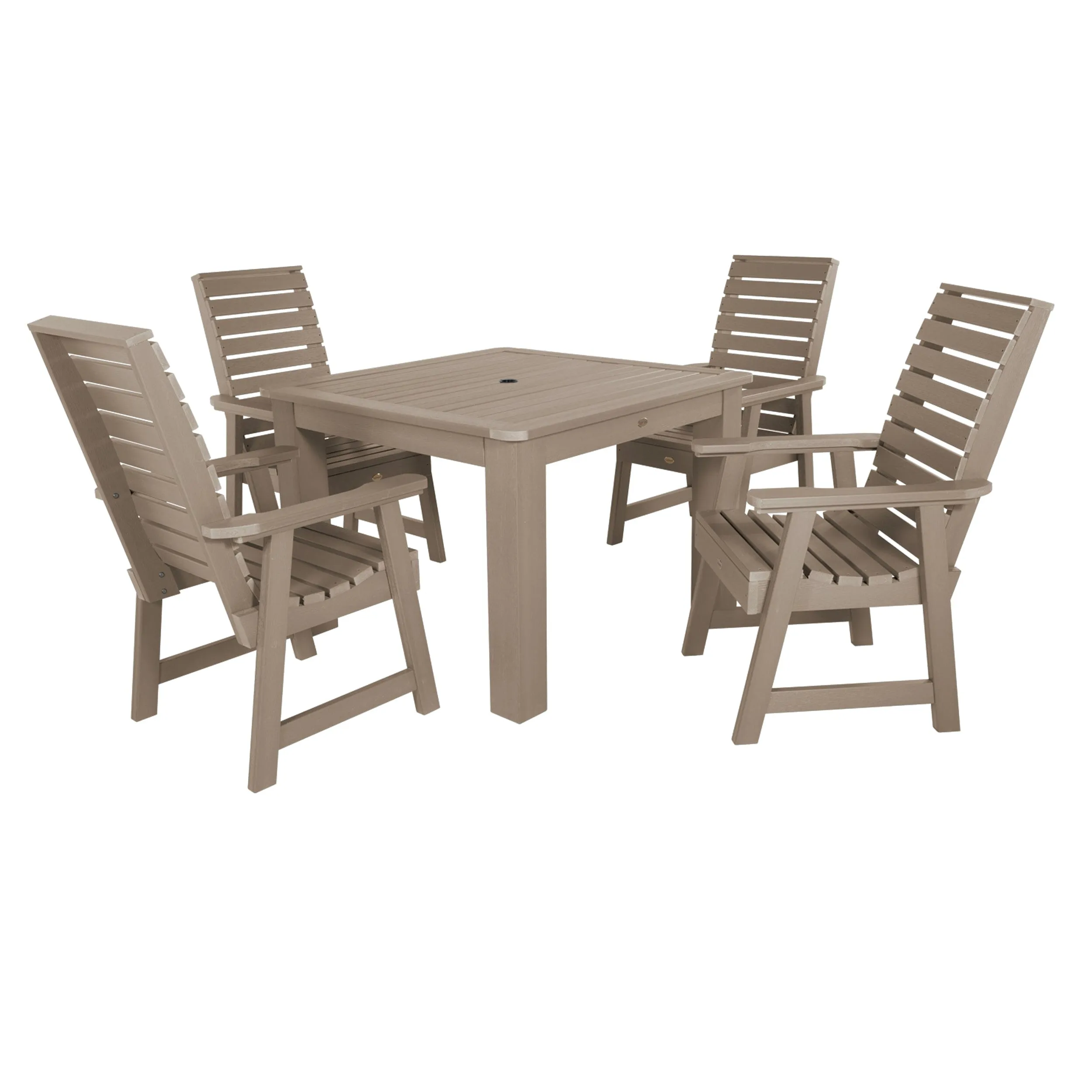 Weatherly 5pc Square Dining Set 42in x 42in - Dining Height