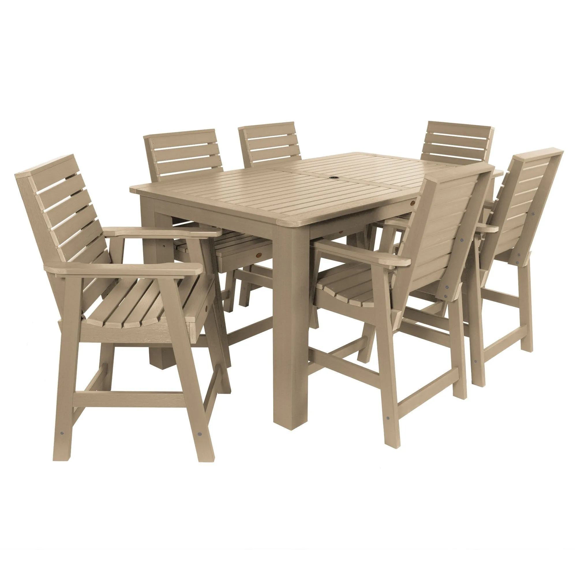 Weatherly 7pc Rectangular Dining Set 42in x 72in - Counter Height