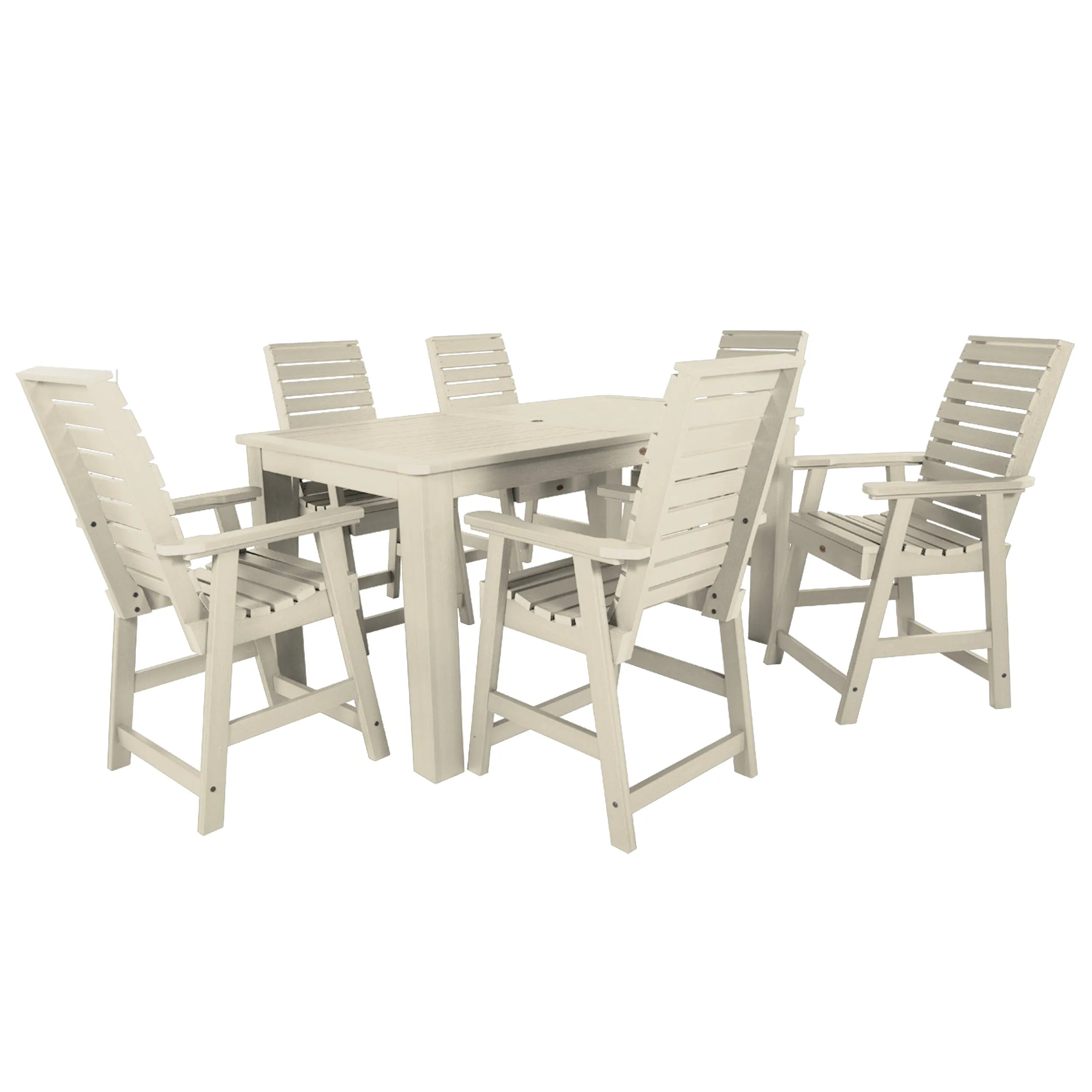 Weatherly 7pc Rectangular Dining Set 42in x 72in - Counter Height