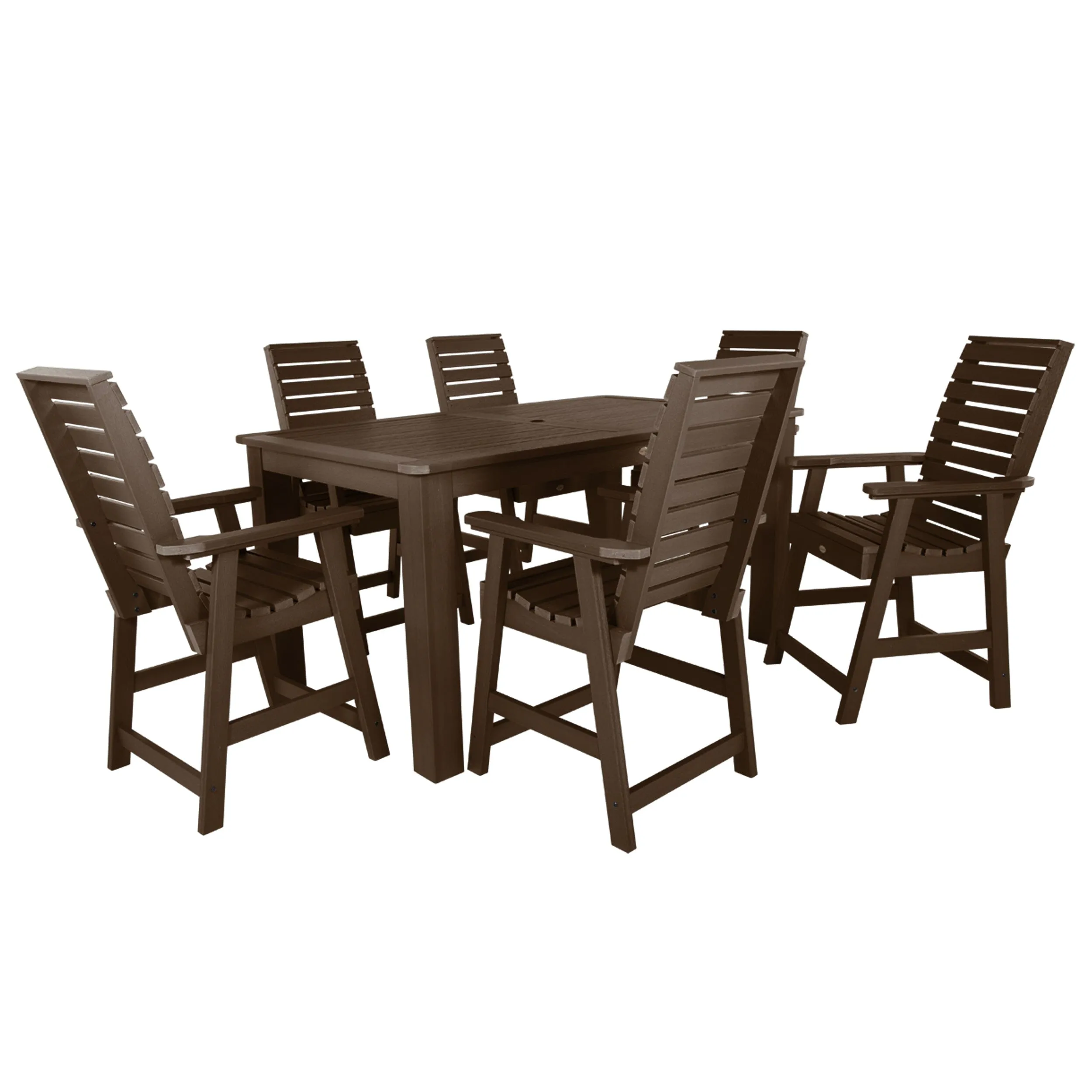 Weatherly 7pc Rectangular Dining Set 42in x 72in - Counter Height