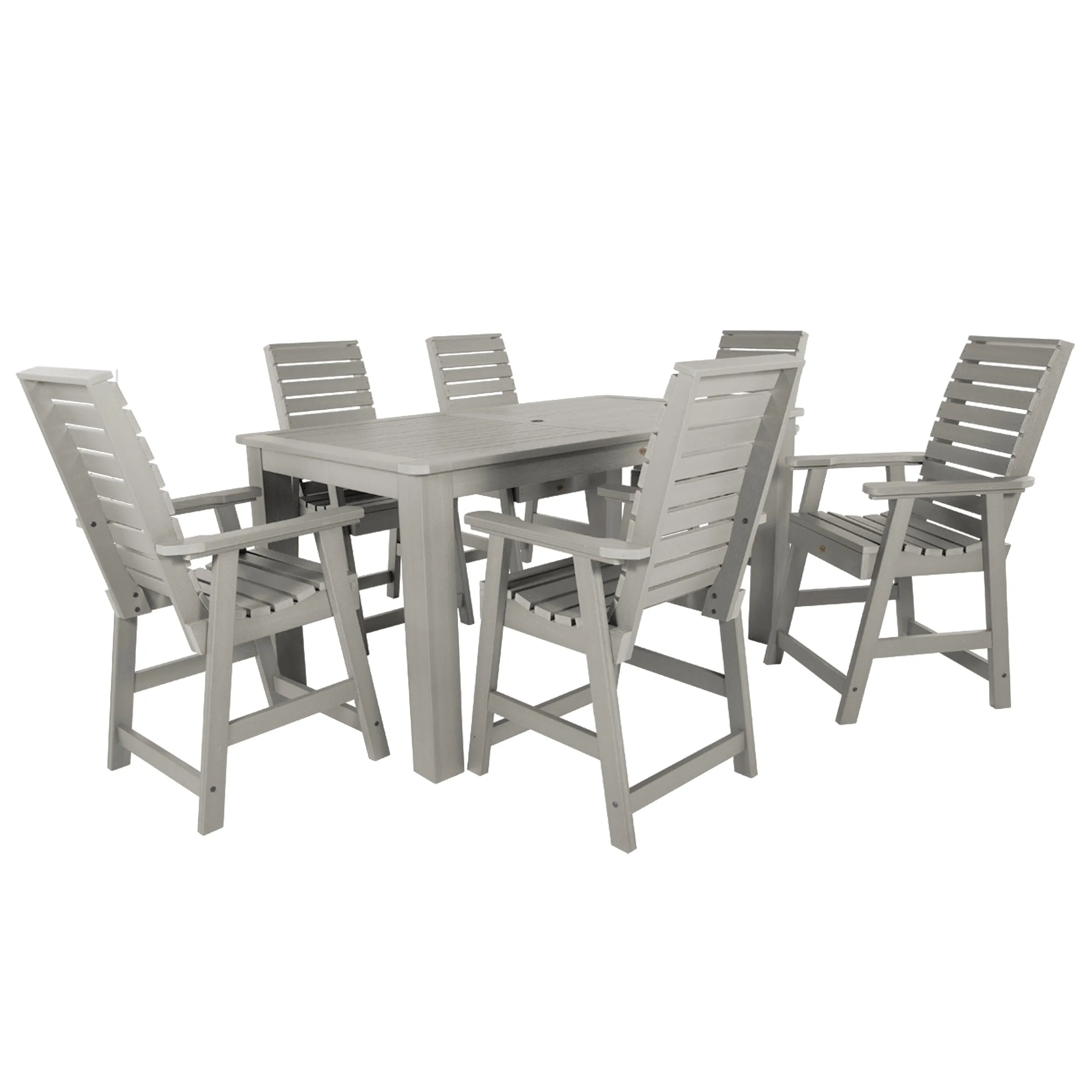 Weatherly 7pc Rectangular Dining Set 42in x 72in - Counter Height