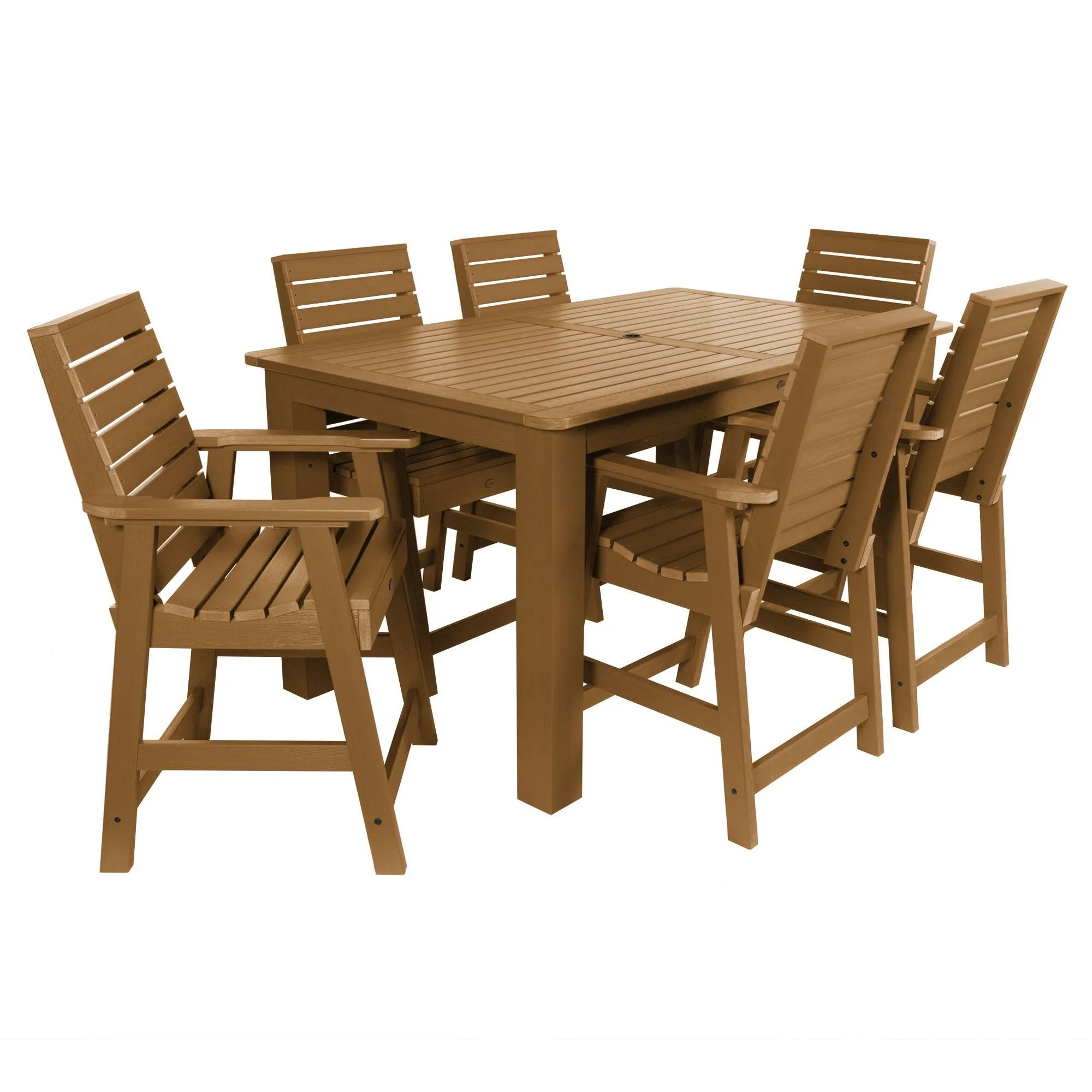 Weatherly 7pc Rectangular Dining Set 42in x 72in - Counter Height