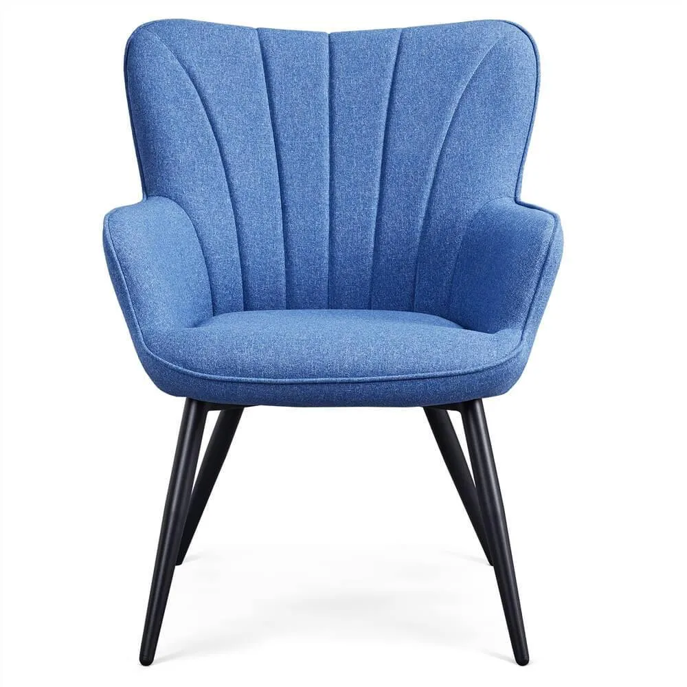 Yaheetech Pleated Fabric Armchair