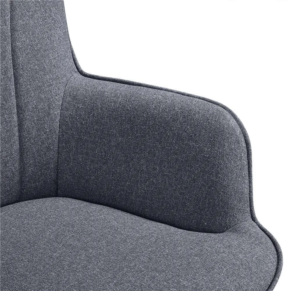 Yaheetech Pleated Fabric Armchair