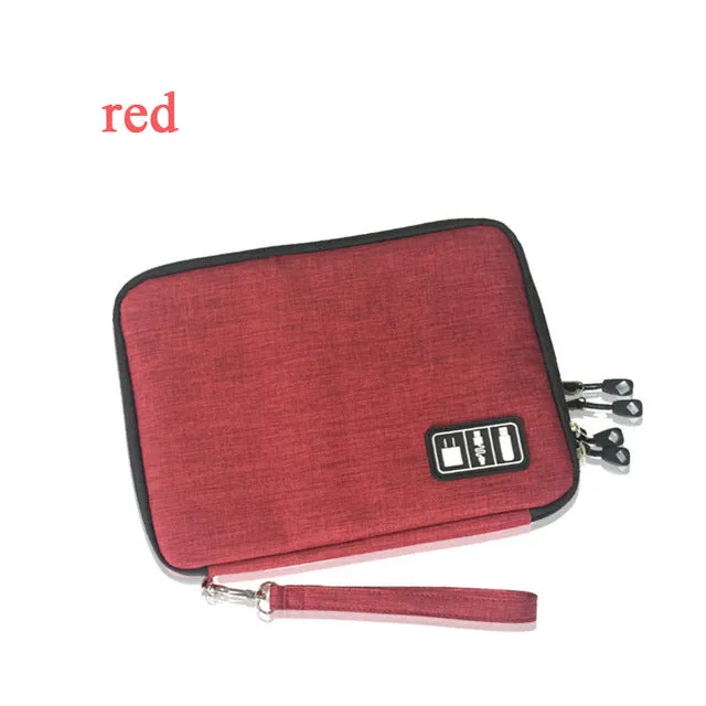 Yesello Waterproof Ipad Organizer USB Data Cable Earphone Wire Pen Power Bank Travel Accessories Case Digital Gadget Devices Bag