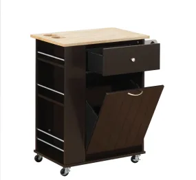 Zina Natural & Wenge Kitchen Cart